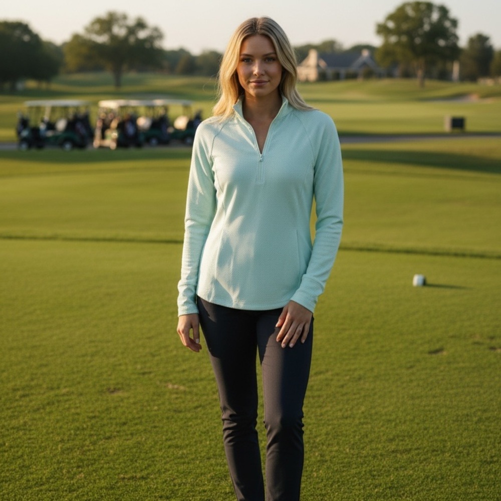 Tommy Bahama Womens Golf 1/4 Zip Pullover Small NWT Performance Top